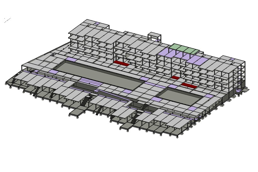 Bloc A — Hébergement — maquette BIM