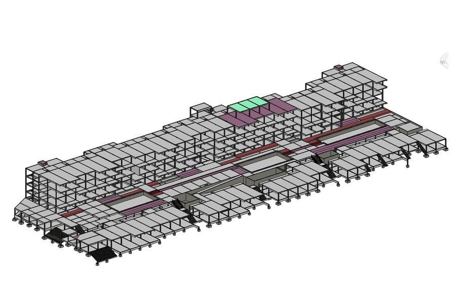 Bloc B — Hébergement — maquette BIM