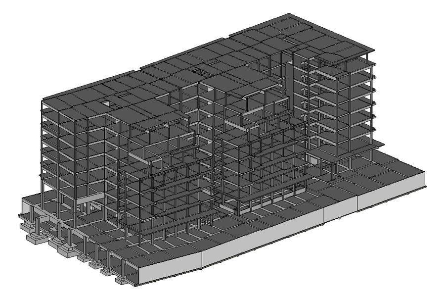 Blocs A, B et C — maquette BIM