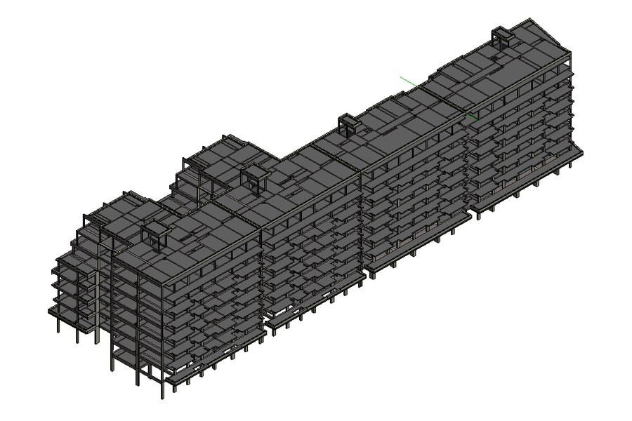 Blocs D, E, F et G — maquette BIM